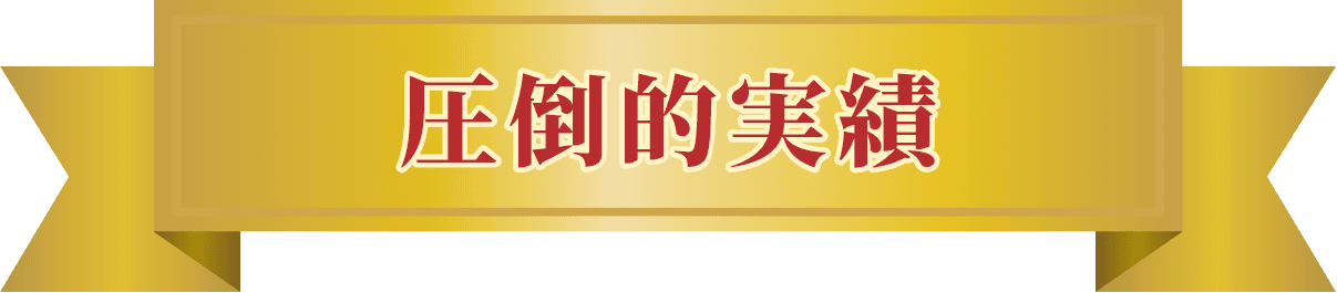 圧倒的実績