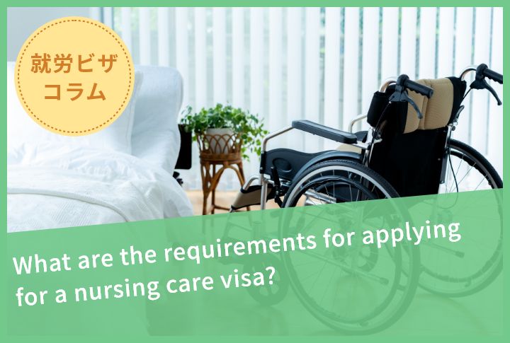 What are the requirements for applying for a nursing care visa?