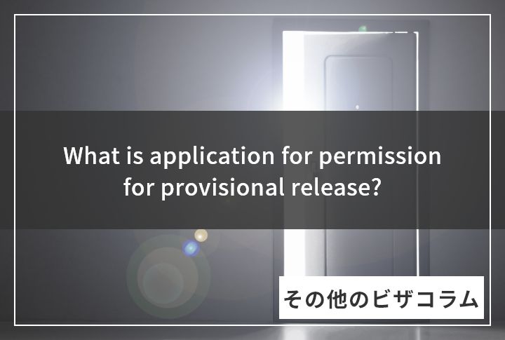 What is application for permission for provisional release?